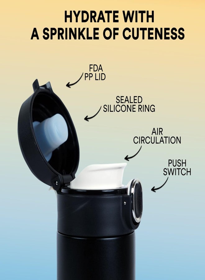 Probott Thermosteel Hot or Cold Insulated Stainless Steel Travel Mug, 300 ml, Black | Spill Proof | Coffee Tea Mug | Juice Mug | Water Flask | Easy Grip Easy to Carry | Office | College - Image 4